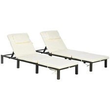 Outsunny Set of Two Reclining