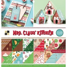 Mrs Claus' Kitchen - DCWV 12"x12" Premium Stack - 36 Christmas sheets