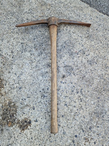 Vintage 3ft pick axe - vintage, with