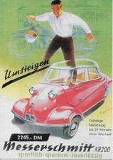 Messerschmitt car repro poster