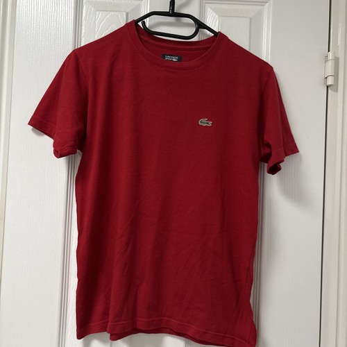 Lacoste red boys shirt age - red,