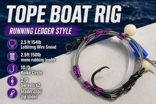 Tope fishing boat rigs - ,