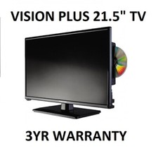 VISION PLUS 21.5" 12/24 VOLT LED TV/DVD/FREEVIEW/FREESAT MOTORHOME 07-5130/28