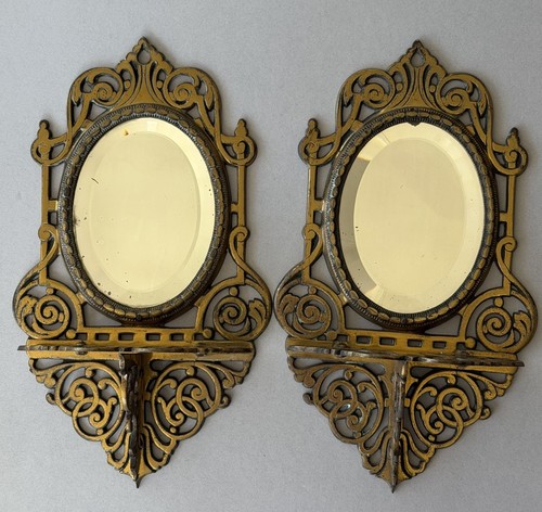 Antique pair brass - of,