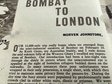 BSA BANTAM TRIP BOMBAY-LONDON