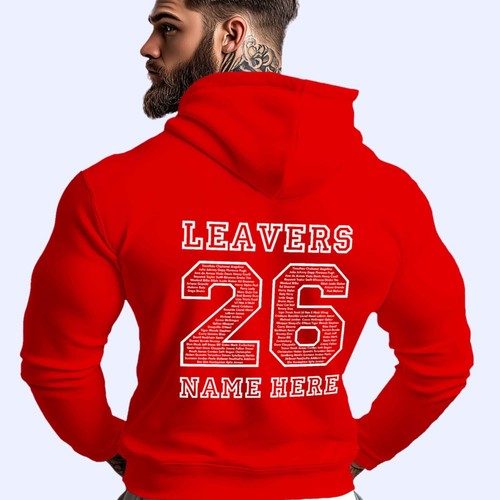 Personalised leavers hoodie - personalised,