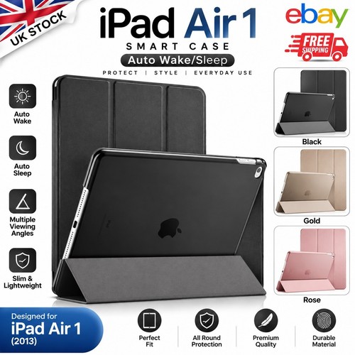 Leather smart case for - for, ipad