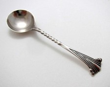 Antique 1904 Onslow Pattern Small Sterling Silver Condiment Mustard Salt Spoon