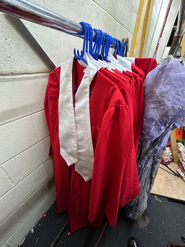 Red choir robes - , with