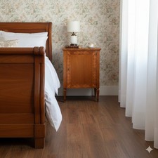 Antique Bedside Table Walnut