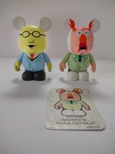 Disney Parks Bunsen And Beaker Muppets Viynlmation Figures 3" Series 1 Pair