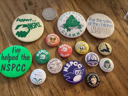 Nspcc pin badges - nspcc,