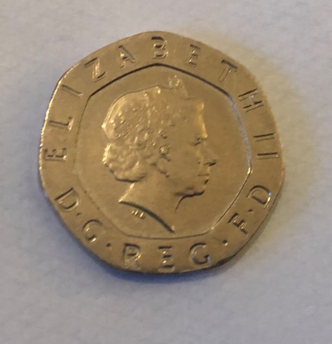 Genuine rare undated 20p coin - genuine,