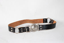 Allzeit Bereit Leather Scout Belt Black Vintage 26"