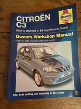 Haynes Citroen C3 Workshop Manual Petrol Diesel 2002-2009 51 To 59 Reg Paperback