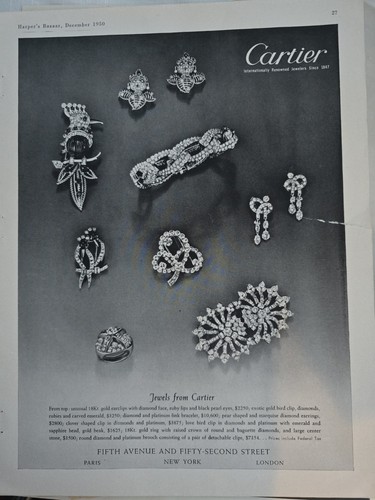 1950 cartier diamond bracelet - diamond,