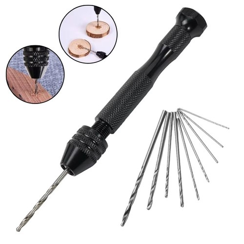 Hand drill with - hand,