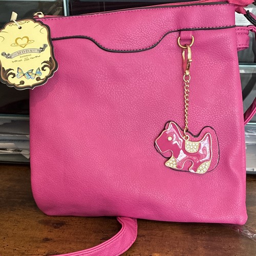 Moda pink faux - moda, leather
