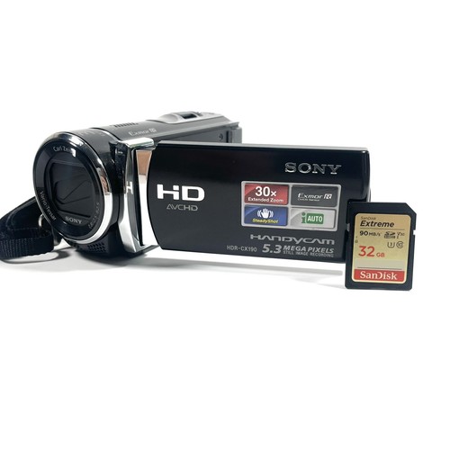 Boxed sony handycam hdr - boxed, hdr-cx190e