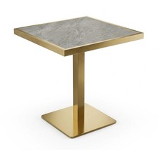 Gold Square Pedestal Bistro