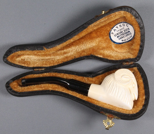 Antique rams head meerschaum - -,