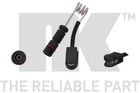 Front brake pad warning - pad,