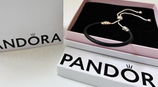 Pandora Black Leather And