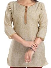 Kurtis Silk Blend Beige Floral