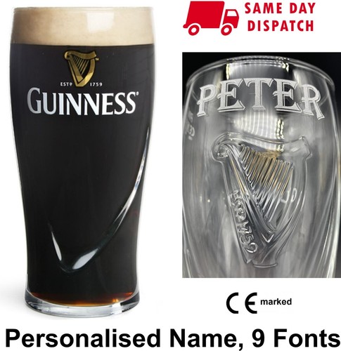 Personalised guinness pint - personalised,