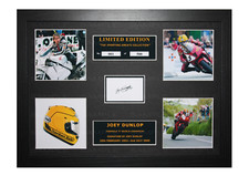 Joey Dunlop Signed Ltd Edition Framed Picture Memorabilia