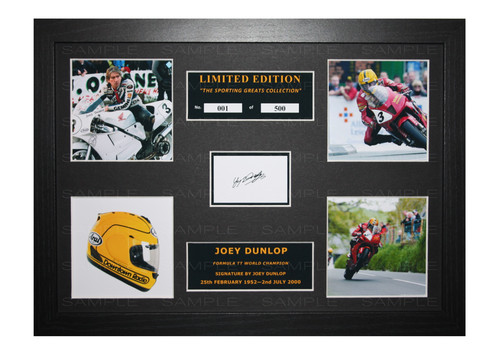 Joey dunlop signed ltd - dunlop,