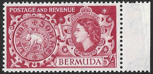 Bermuda 1953 qeii 5s - 1953-62,