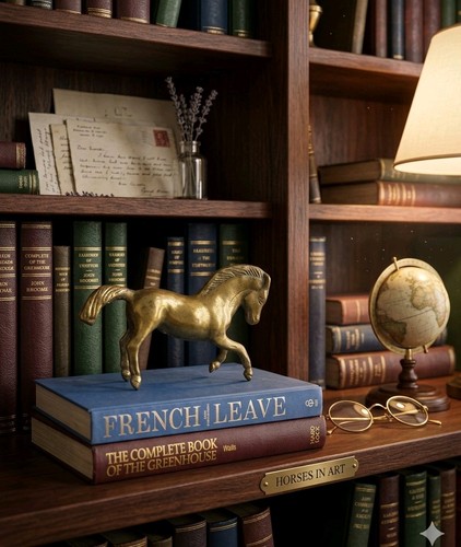 Vintage brass horse - ​vintage,