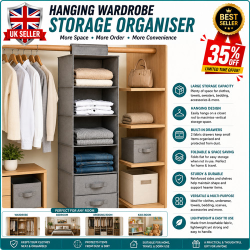 Hanging wardrobe storage - hanging,