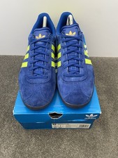 Men’s adidas Gazelle OG, Royal Blue/Lime/Dark Blue, UK 9