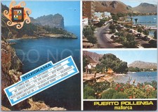 Vintage Postcard Beach View Spain Mallorca Puerto Pollensa