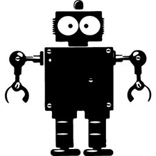 'Robot' Unmounted Rubber Stamp