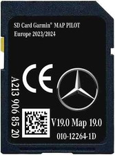 Mercedes-Benz Garmin Map Pilot Star2 v19 SD card Europe, A2139068520 NEW.