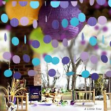 5-25Meter Hanging Circles Bunting Garland Streamers Birthday Wedding Party Decor
