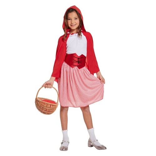 Children red hooded girl - red,