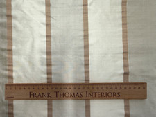 Jaipur Stripe Silk Fabric Mink