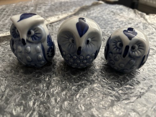 Set ceramic owl - of,
