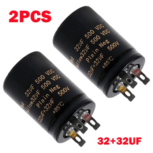2pc 32uf 500v audio - 500v,
