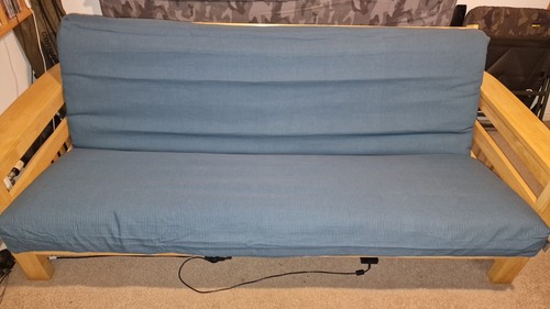 Oak sofa bed with - oak,