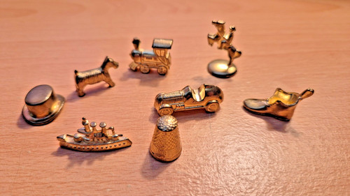 Monopoly set gold metal - of,