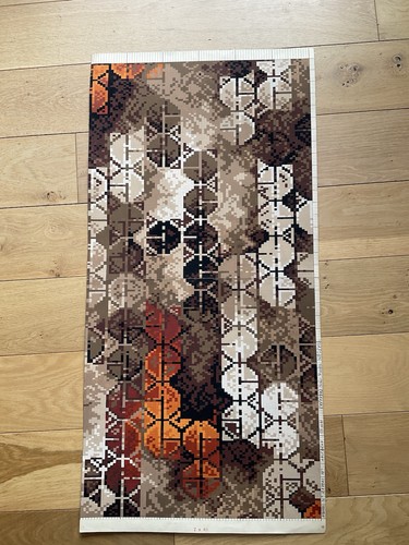 Vintage hand painted carpet - vintage,