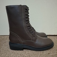 Clarks Ladies Ankle Boots TILHAM LACE UP Dark Brown Leather UK 4.5 std *New*