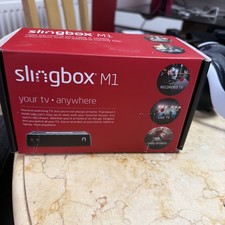 Slingbox M1 Media TV Streamer Box with All Leads & Instructions - Used Complete