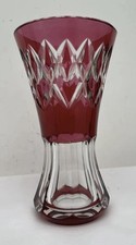 Val St Lambert Crystal Vase