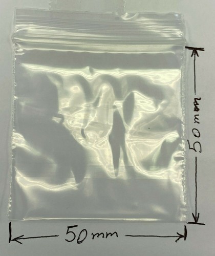 100 new 50x50mm clear small - new,